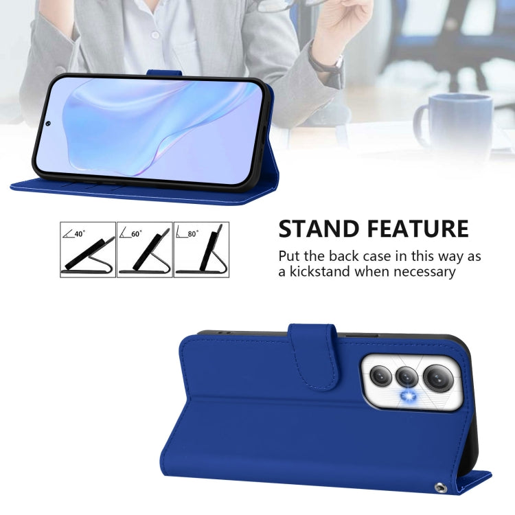 For Cubot Max 5 Skin Feel Solid Color Leather Phone Case with Lanyard