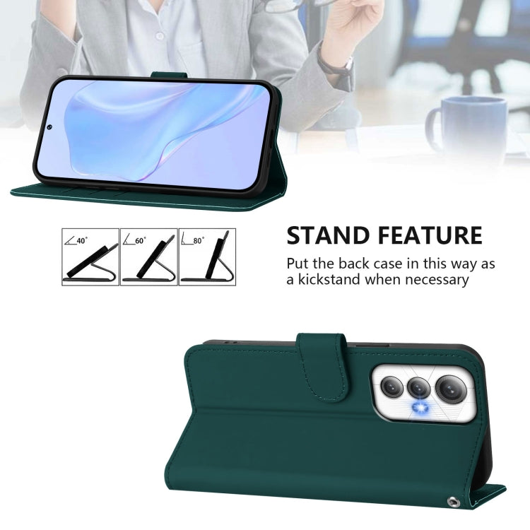 For Cubot Max 5 Skin Feel Solid Color Leather Phone Case with Lanyard