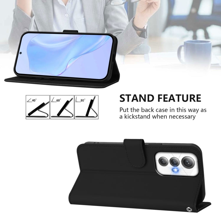 For Cubot Max 5 Skin Feel Solid Color Leather Phone Case with Lanyard
