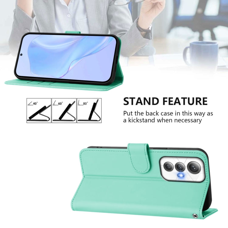 For Cubot Max 5 Skin Feel Solid Color Leather Phone Case with Lanyard