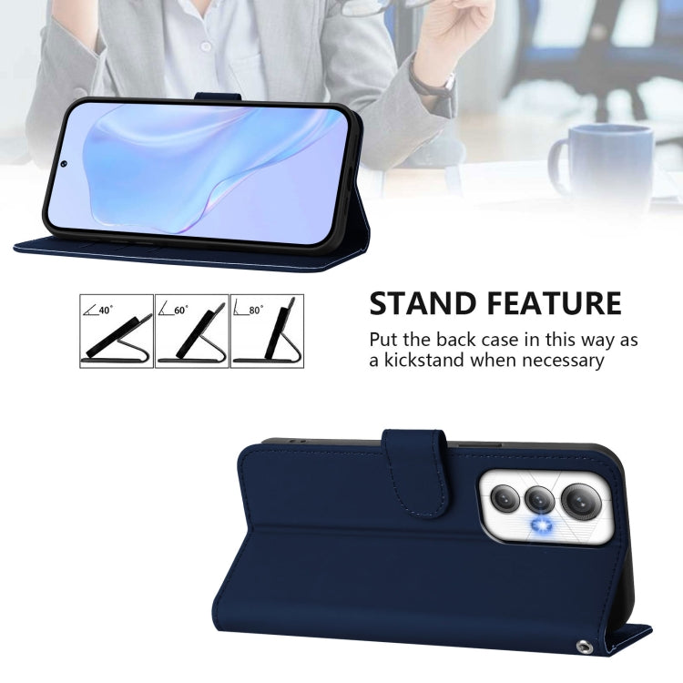 For Cubot Max 5 Skin Feel Solid Color Leather Phone Case with Lanyard