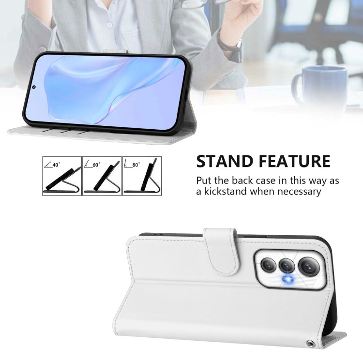 For Cubot Max 5 Skin Feel Solid Color Leather Phone Case with Lanyard