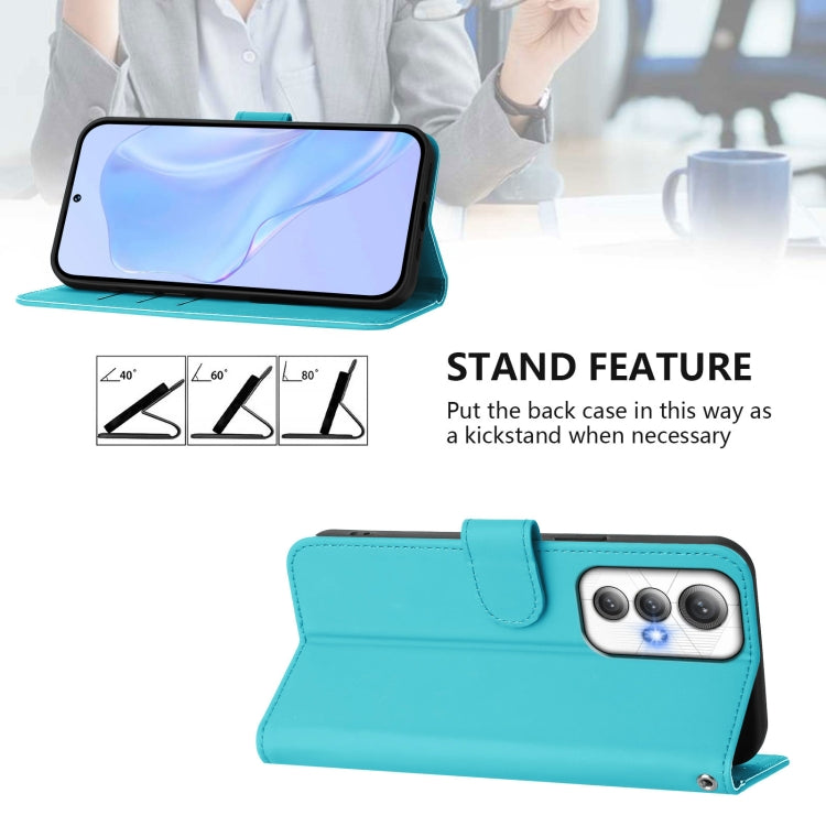 For Cubot Max 5 Skin Feel Solid Color Leather Phone Case with Lanyard