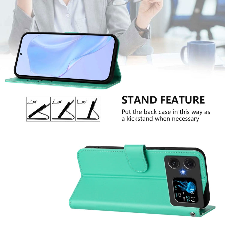 For Cubot A20 Skin Feel Solid Color Leather Phone Case with Lanyard
