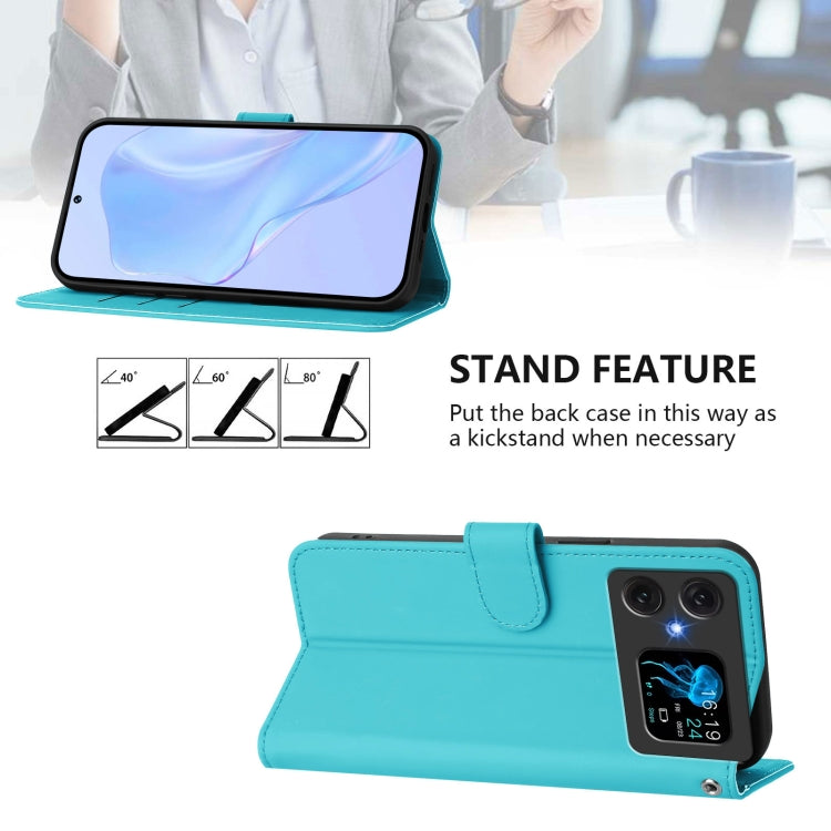 For Cubot A20 Skin Feel Solid Color Leather Phone Case with Lanyard