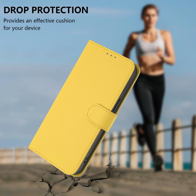 For Cubot P90 Skin Feel Solid Color Leather Phone Case with Lanyard
