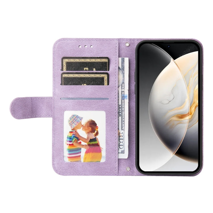 For Tecno Camon 30 4G / 5G Skin Feel Life Tree Metal Button Leather Phone Case