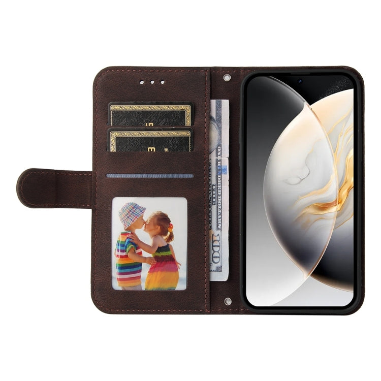 For Tecno Camon 30 4G / 5G Skin Feel Life Tree Metal Button Leather Phone Case