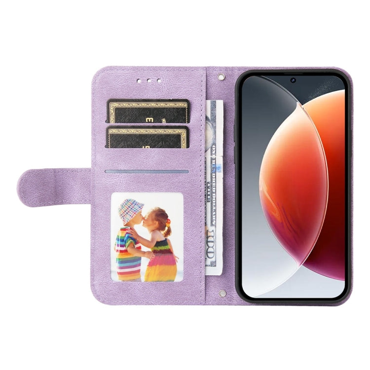 For Tecno Camon 30 Premier Skin Feel Life Tree Metal Button Leather Phone Case