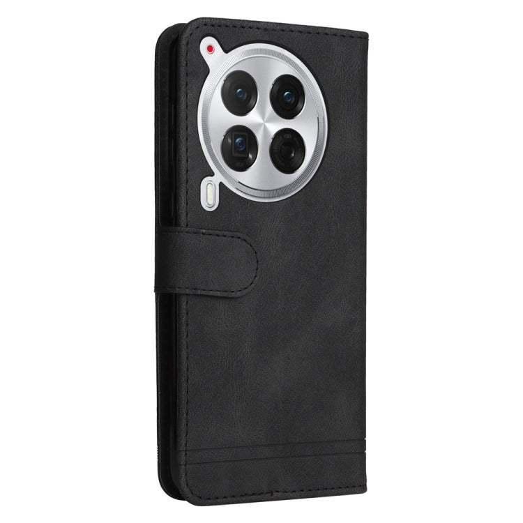 For Tecno Camon 30 Premier Skin Feel Life Tree Metal Button Leather Phone Case