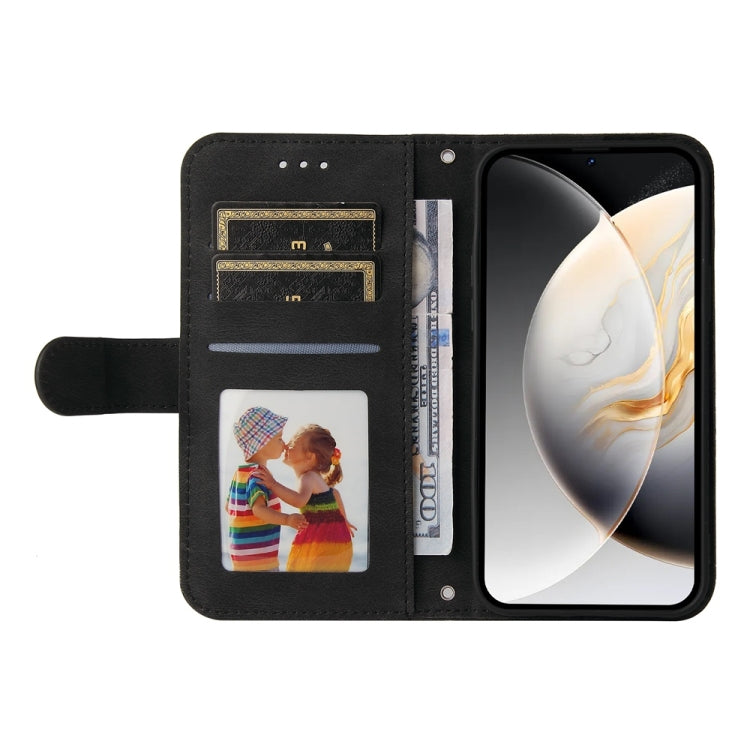For Tecno Camon 30 Pro Skin Feel Life Tree Metal Button Leather Phone Case