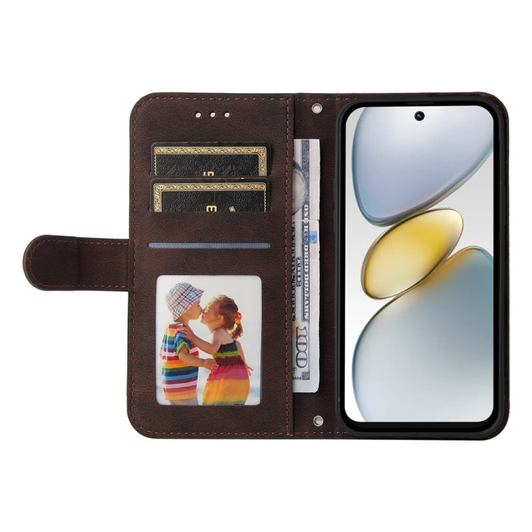 For Tecno Spark Go 1 / Pop 9 / Spark Go 2025 Skin Feel Life Tree Metal Button Leather Phone Case