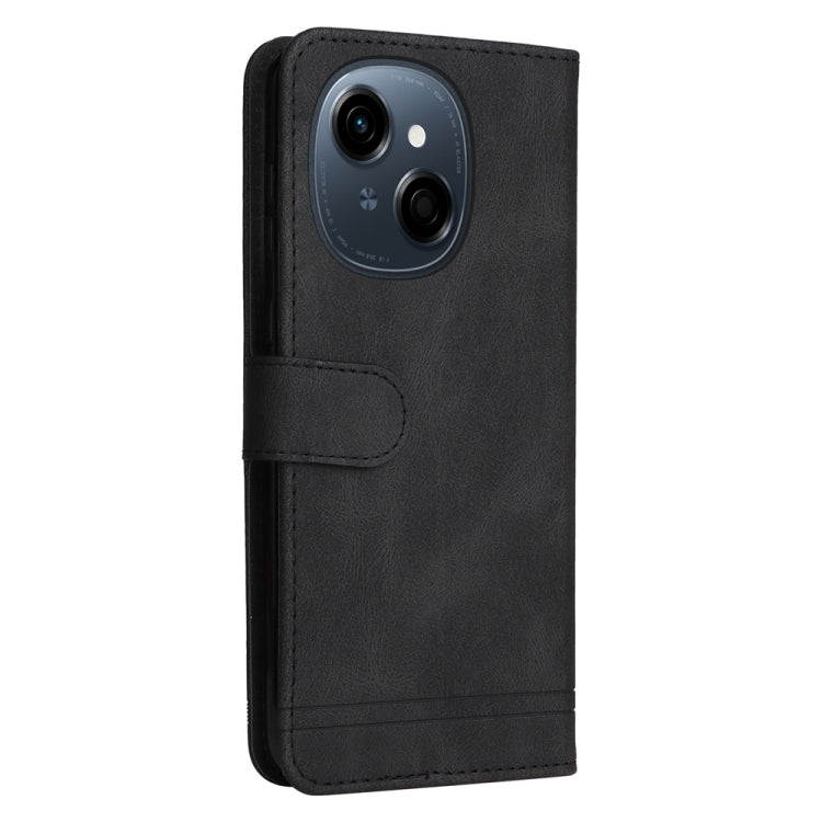 For Tecno Spark Go 1 / Pop 9 / Spark Go 2025 Skin Feel Life Tree Metal Button Leather Phone Case