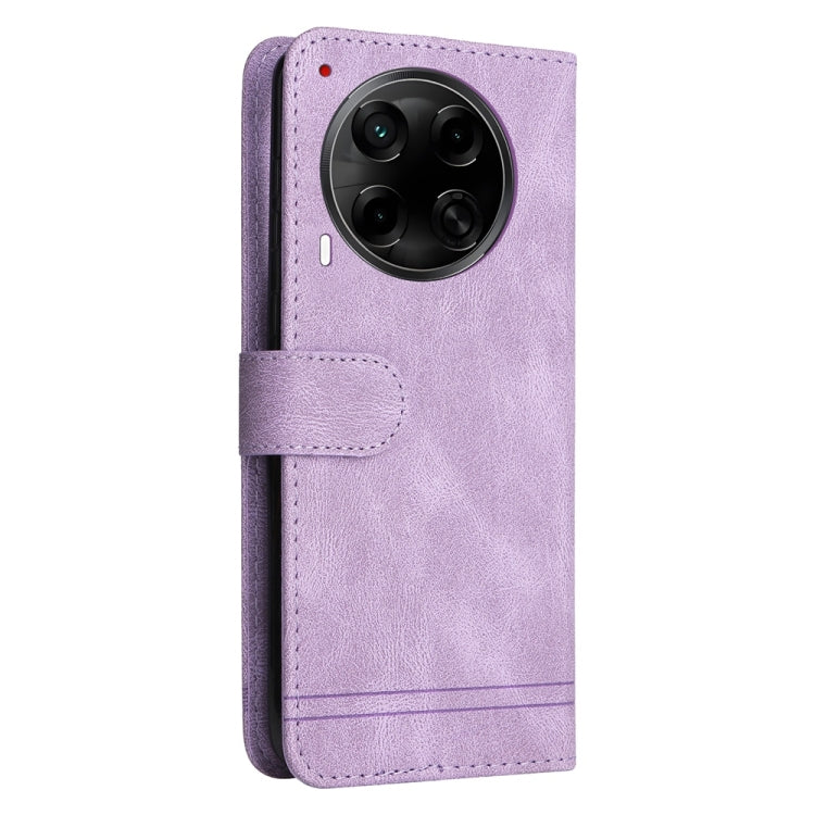 For Tecno Camon 30S / Camon 30S Pro Skin Feel Life Tree Metal Button Leather Phone Case