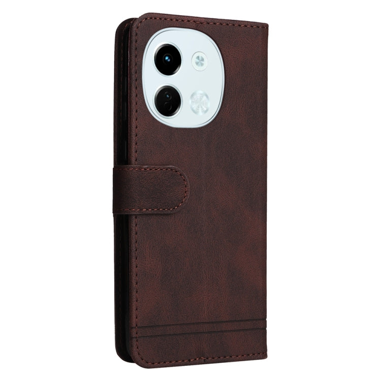 For Tecno Spark 30 5G / Pova 6 Neo 5G Skin Feel Life Tree Metal Button Leather Phone Case
