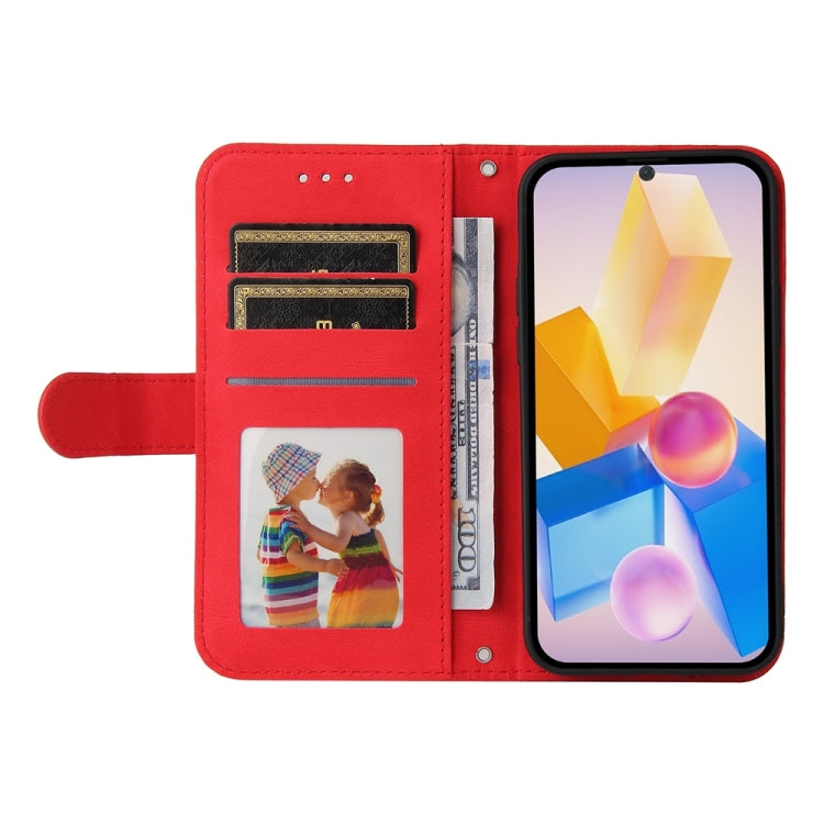 For Infinix Hot 40 / Hot 40 Pro Skin Feel Life Tree Metal Button Leather Phone Case