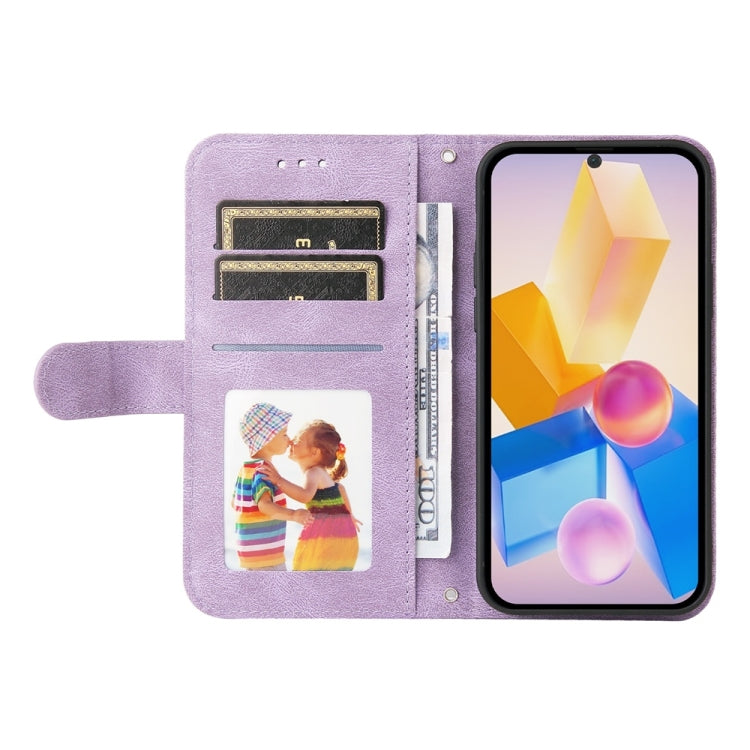 For Infinix Hot 40 / Hot 40 Pro Skin Feel Life Tree Metal Button Leather Phone Case