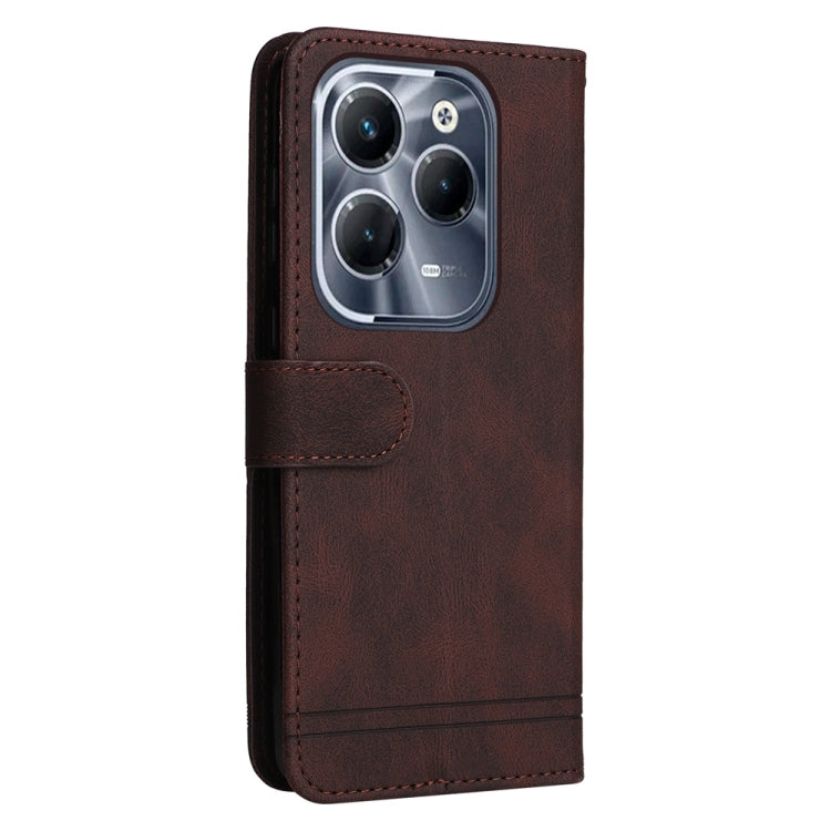 For Infinix Hot 40 / Hot 40 Pro Skin Feel Life Tree Metal Button Leather Phone Case