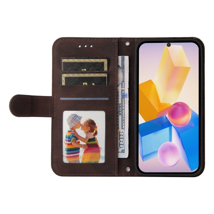 For Infinix Hot 40 / Hot 40 Pro Skin Feel Life Tree Metal Button Leather Phone Case