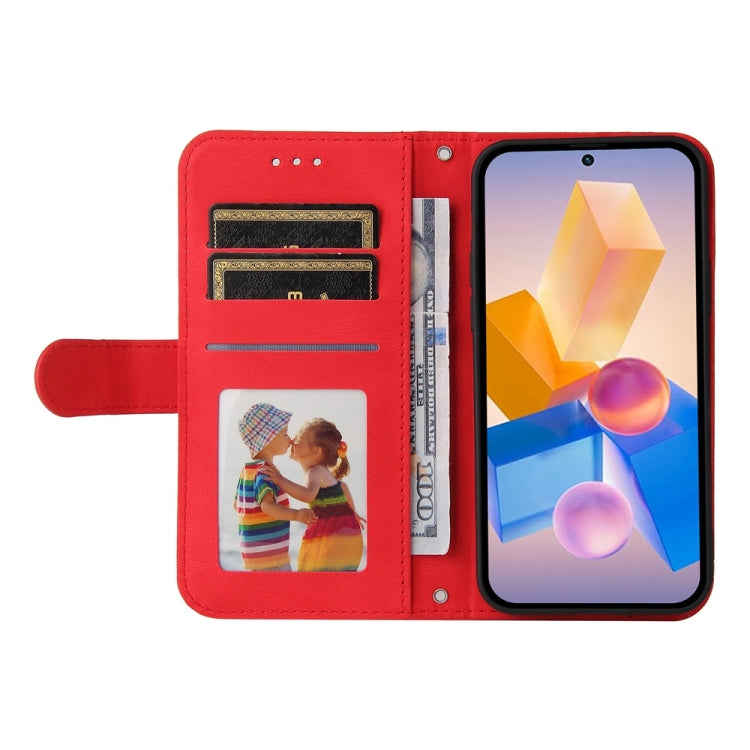 For Infinix Hot 40i Skin Feel Life Tree Metal Button Leather Phone Case