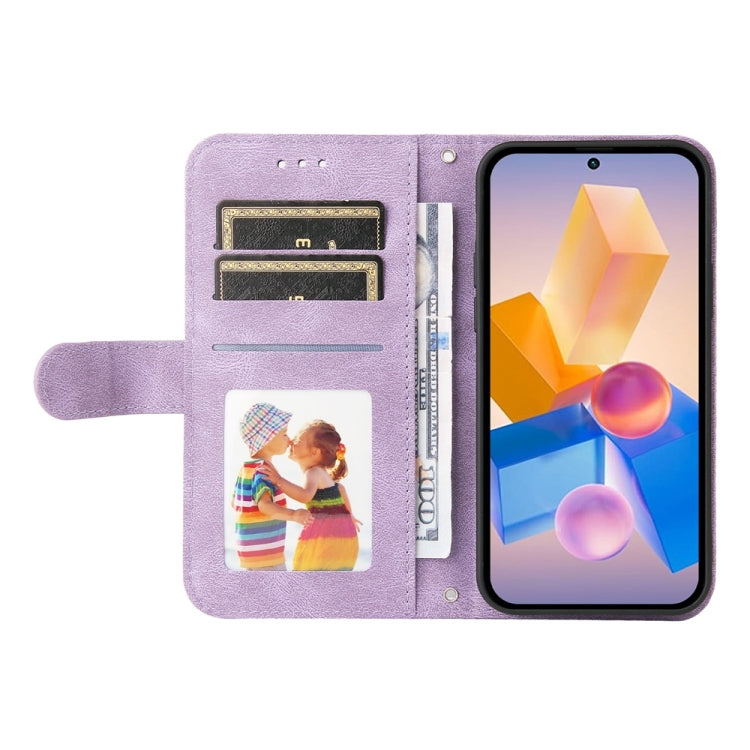 For Infinix Hot 40i Skin Feel Life Tree Metal Button Leather Phone Case