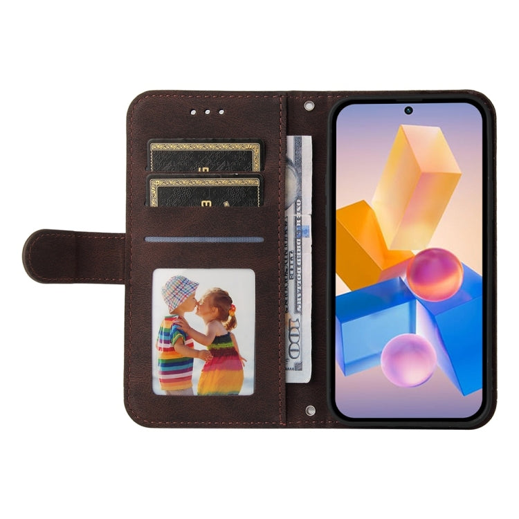 For Infinix Hot 40i Skin Feel Life Tree Metal Button Leather Phone Case