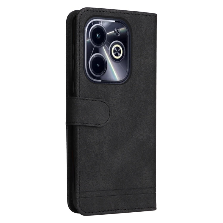 For Infinix Hot 40i Skin Feel Life Tree Metal Button Leather Phone Case