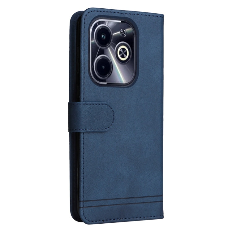 For Infinix Hot 40i Skin Feel Life Tree Metal Button Leather Phone Case