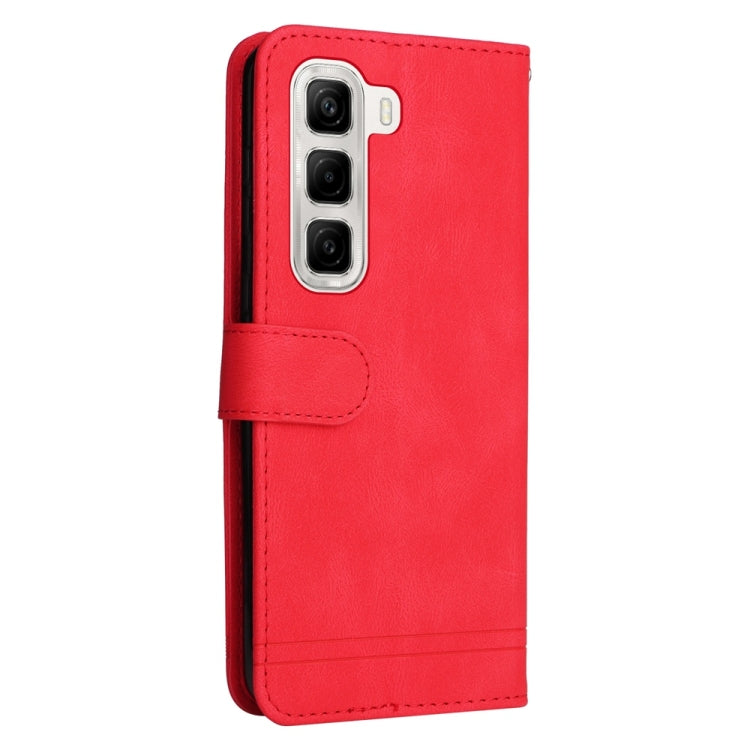 For Infinix Hot 50 4G Skin Feel Life Tree Metal Button Leather Phone Case