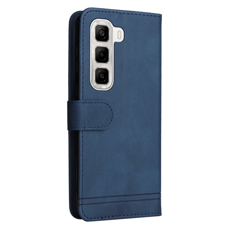 For Infinix Hot 50 4G Skin Feel Life Tree Metal Button Leather Phone Case