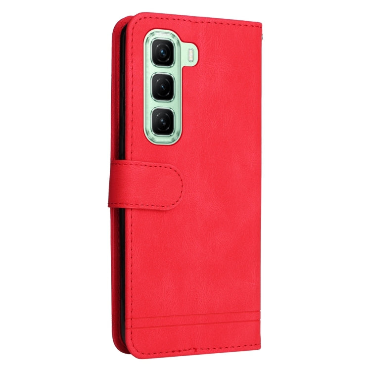 For Infinix Hot 50 5G Skin Feel Life Tree Metal Button Leather Phone Case