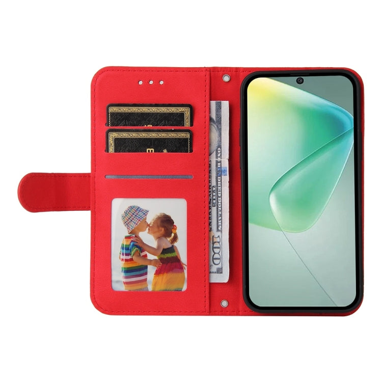 For Infinix Hot 50 5G Skin Feel Life Tree Metal Button Leather Phone Case