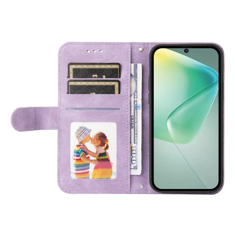 For Infinix Hot 50 5G Skin Feel Life Tree Metal Button Leather Phone Case