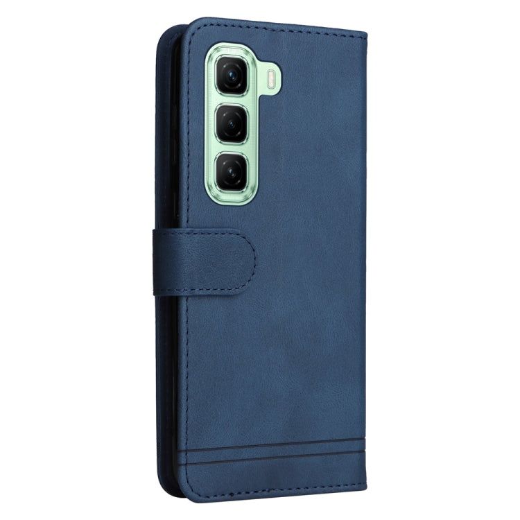 For Infinix Hot 50 5G Skin Feel Life Tree Metal Button Leather Phone Case