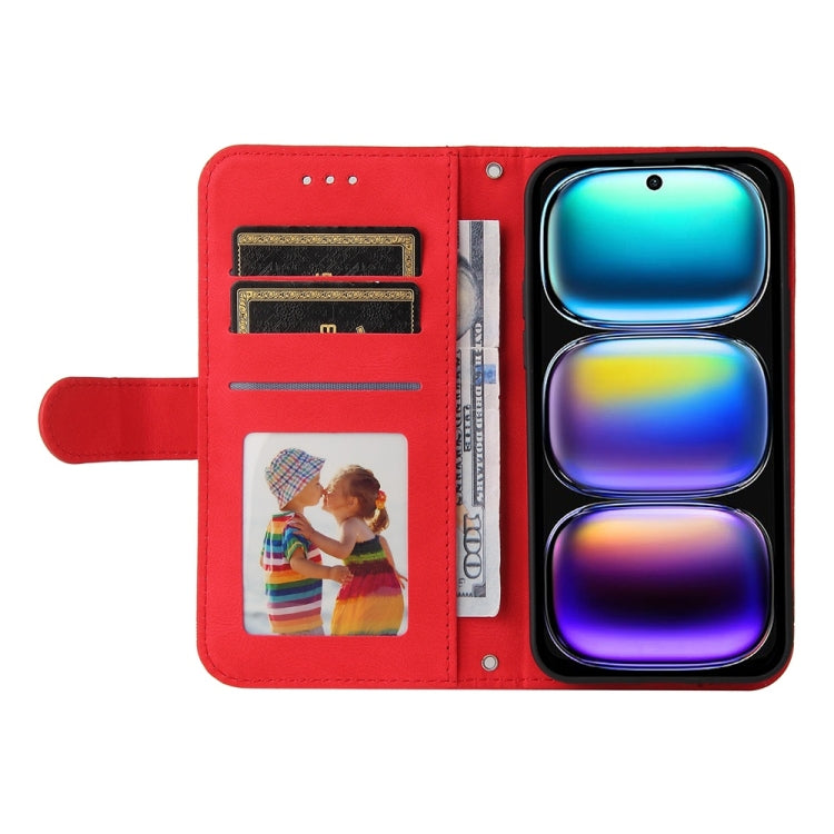 For Infinix Hot 50i / Smart 9 Skin Feel Life Tree Metal Button Leather Phone Case