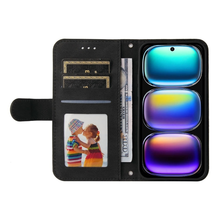 For Infinix Hot 50i / Smart 9 Skin Feel Life Tree Metal Button Leather Phone Case