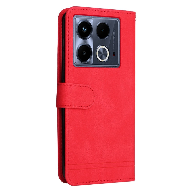 For Infinix Note 40 4G Skin Feel Life Tree Metal Button Leather Phone Case
