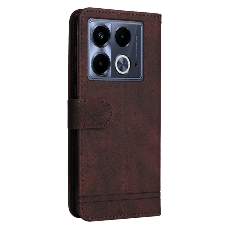 For Infinix Note 40 4G Skin Feel Life Tree Metal Button Leather Phone Case
