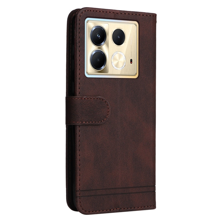 For Infinix Note 40 5G Skin Feel Life Tree Metal Button Leather Phone Case