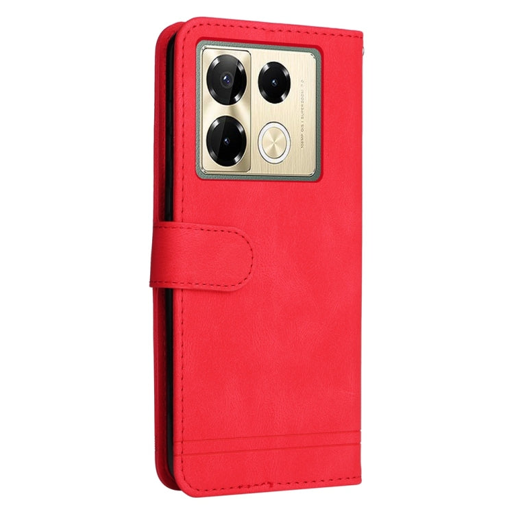 For Infinix Note 40 Pro 4G / 5G / Note 40 Pro+ Skin Feel Life Tree Metal Button Leather Phone Case