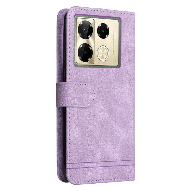 For Infinix Note 40 Pro 4G / 5G / Note 40 Pro+ Skin Feel Life Tree Metal Button Leather Phone Case