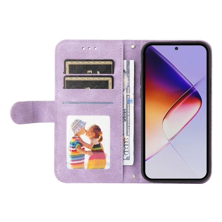 For Infinix Note 40 Pro 4G / 5G / Note 40 Pro+ Skin Feel Life Tree Metal Button Leather Phone Case