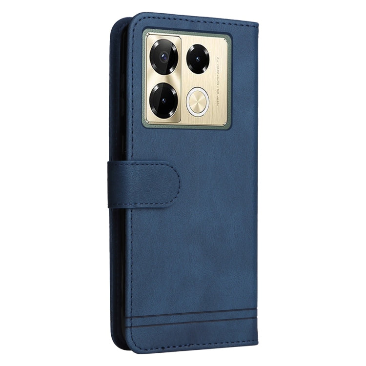 For Infinix Note 40 Pro 4G / 5G / Note 40 Pro+ Skin Feel Life Tree Metal Button Leather Phone Case