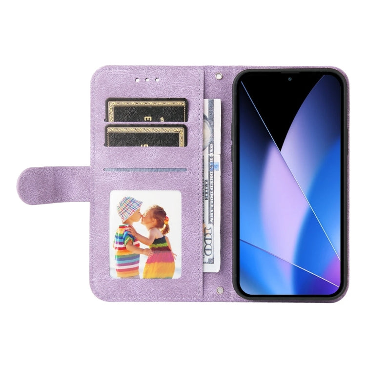 For Infinix Zero 40 4G / 5G Skin Feel Life Tree Metal Button Leather Phone Case