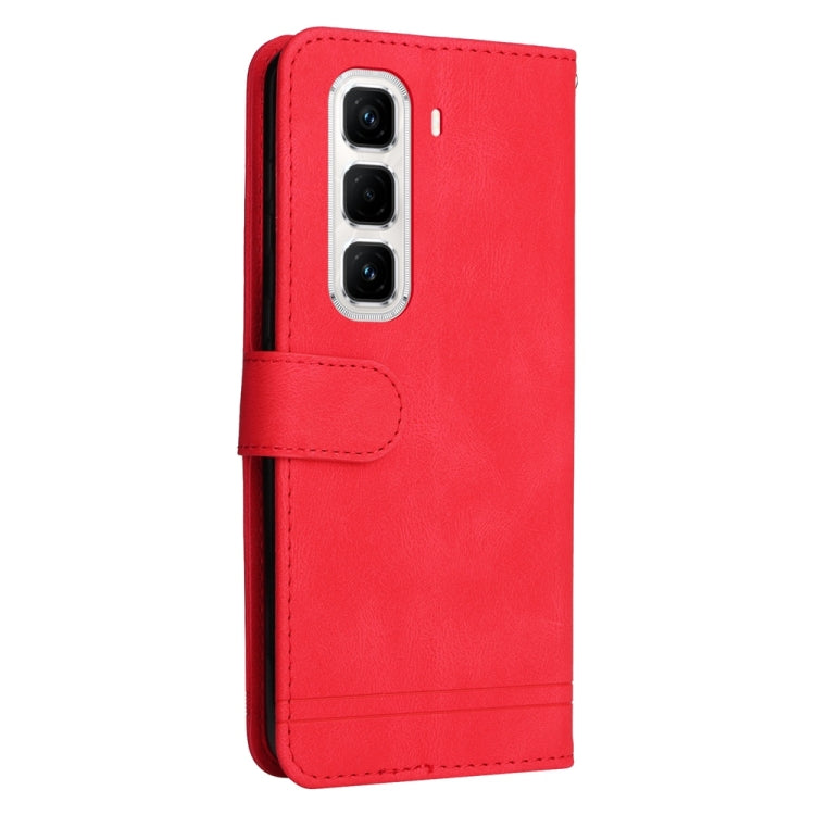For Infinix Hot 50 Pro+ 4G Skin Feel Life Tree Metal Button Leather Phone Case