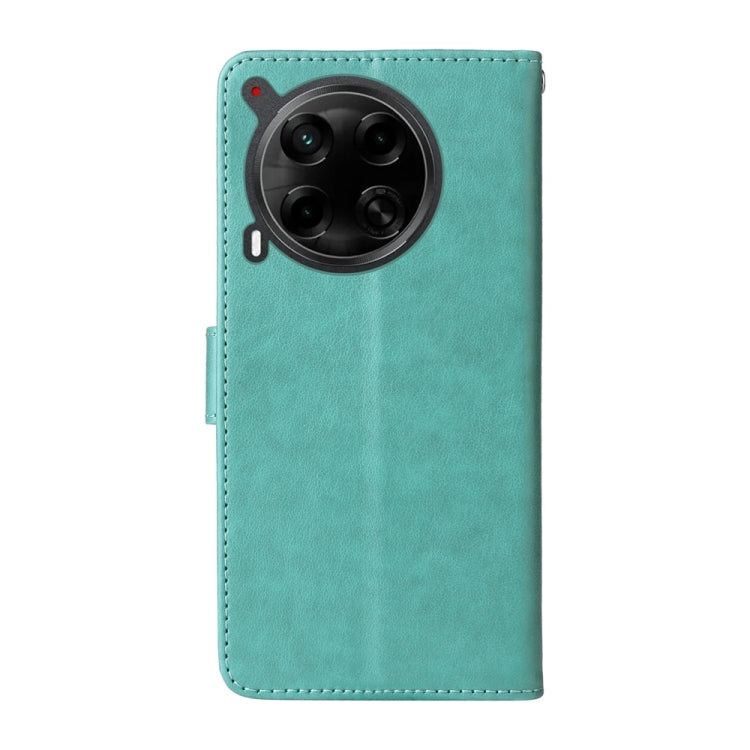 For Tecno Camon 30 4G / 5G Embossed Butterfly Flowers Leather Phone Case