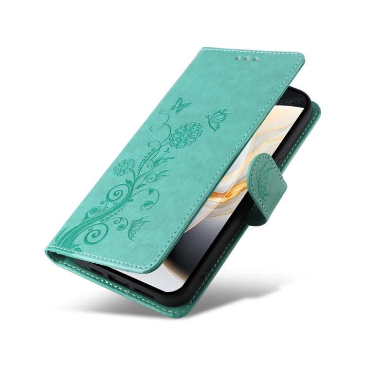 For Tecno Camon 30 4G / 5G Embossed Butterfly Flowers Leather Phone Case