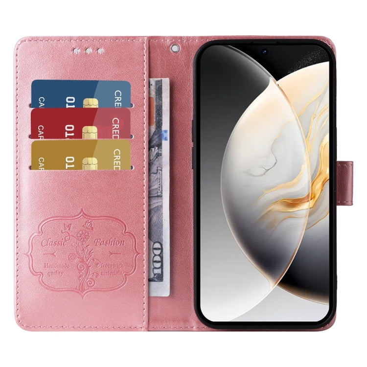 For Tecno Camon 30 4G / 5G Embossed Butterfly Flowers Leather Phone Case