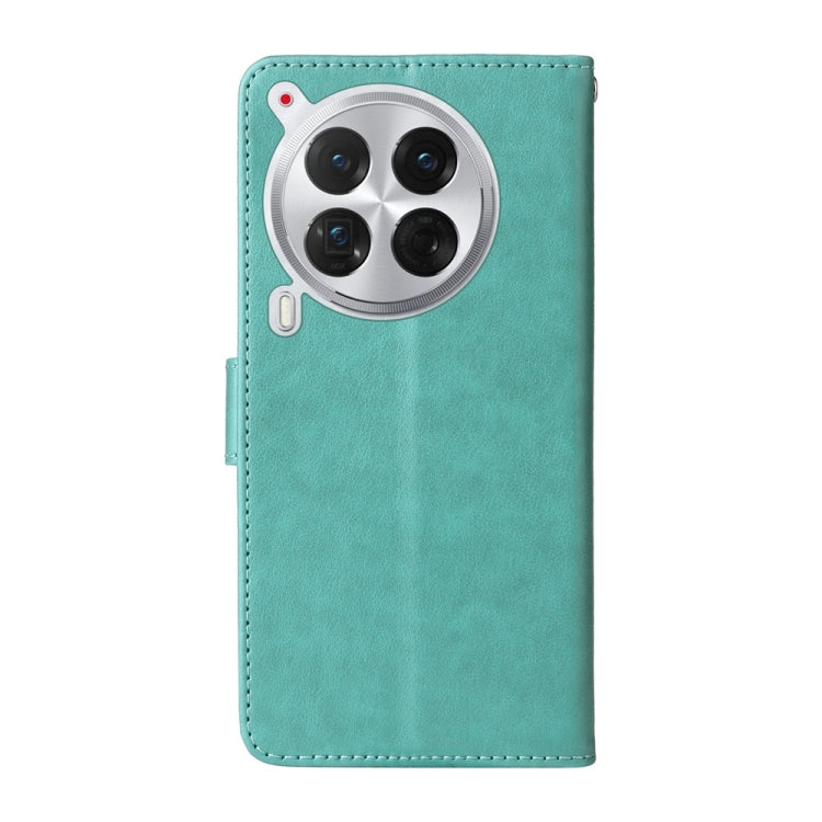 For Tecno Camon 30 Premier Embossed Butterfly Flowers Leather Phone Case