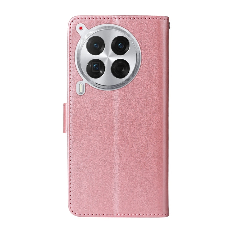 For Tecno Camon 30 Premier Embossed Butterfly Flowers Leather Phone Case